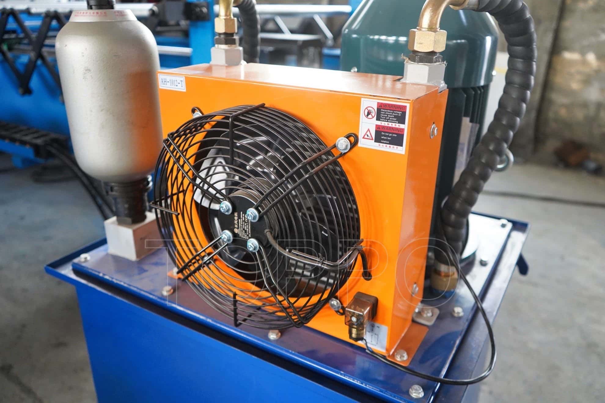 Automated Trapezoidal Roof Roll Forming Machine with Electric Stacker and PLC Control