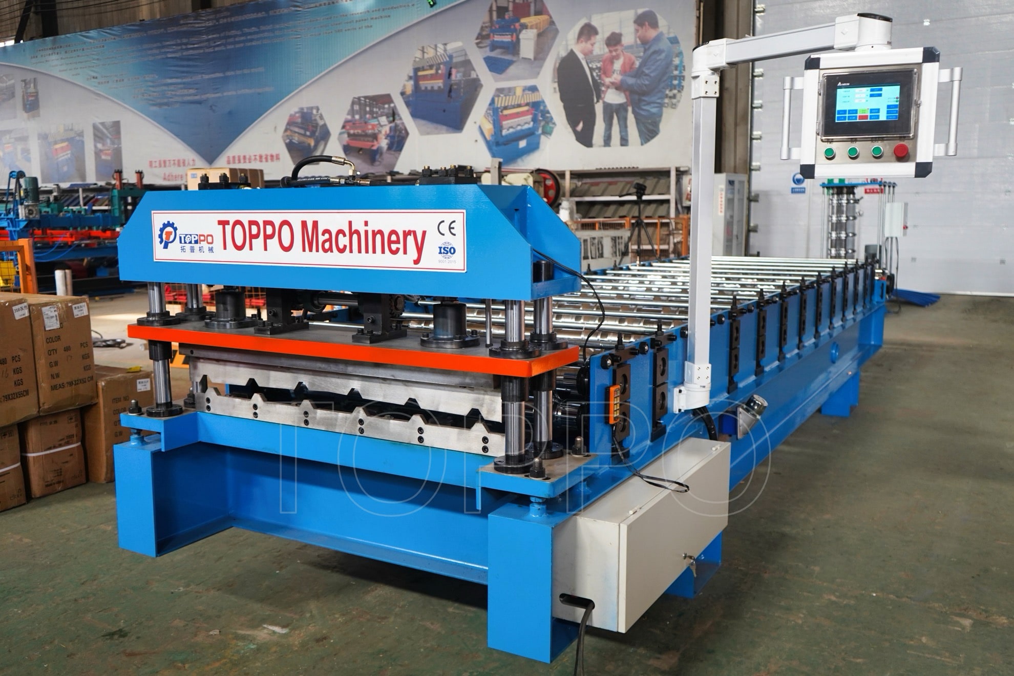 Precision Trapezoidal Roofing Sheet Roll Forming Machine