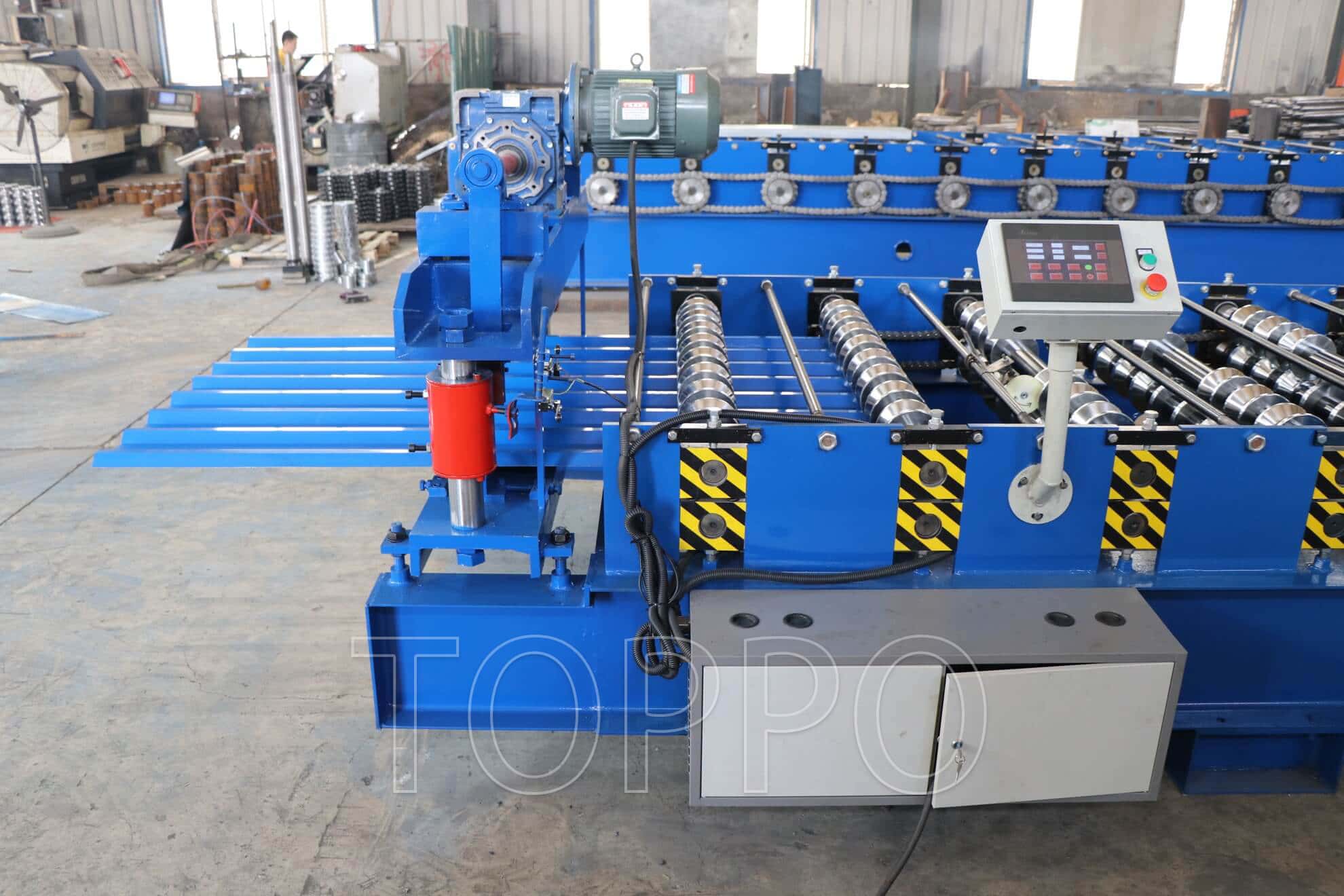 Automatic Trapezoidal Roof Sheet Roll Forming Machine