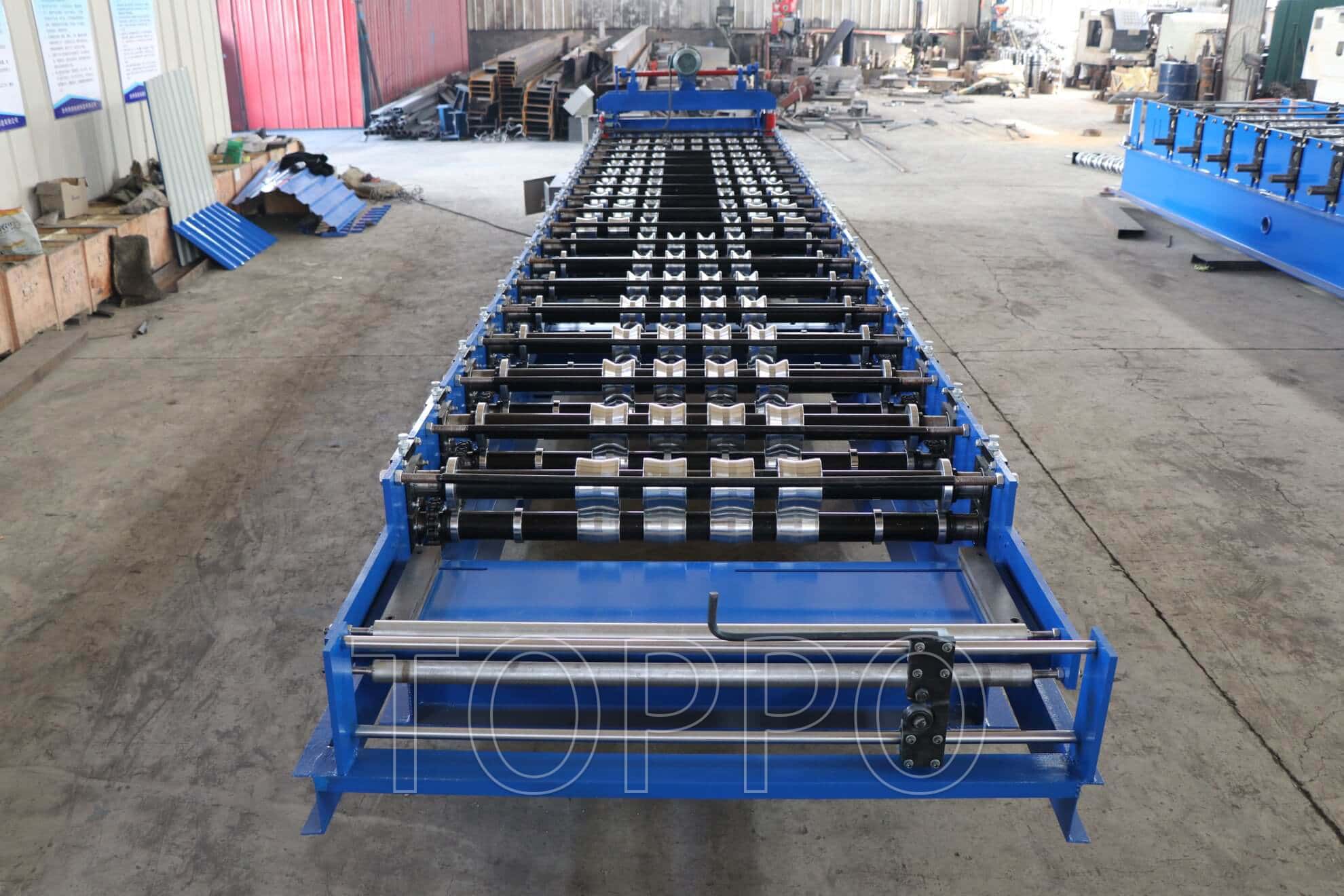 Automatic Trapezoidal Roof Sheet Roll Forming Machine