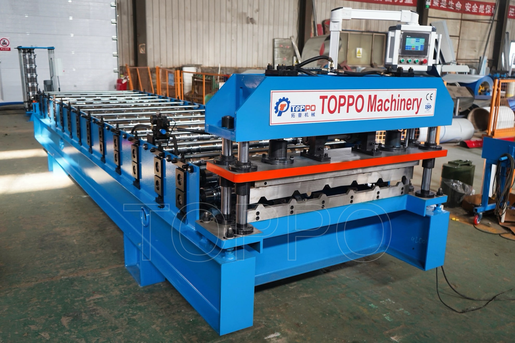 Precision Trapezoidal Roofing Sheet Roll Forming Machine
