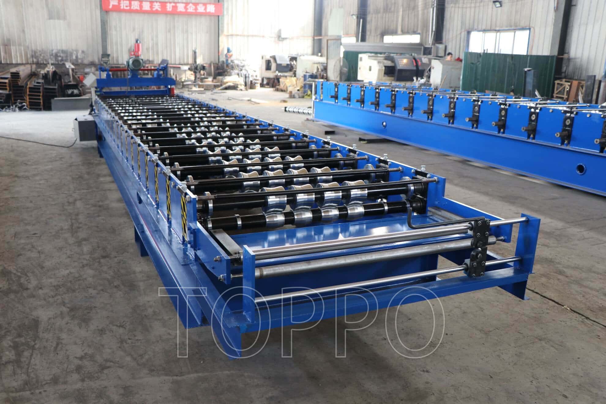 Automatic Trapezoidal Roof Sheet Roll Forming Machine