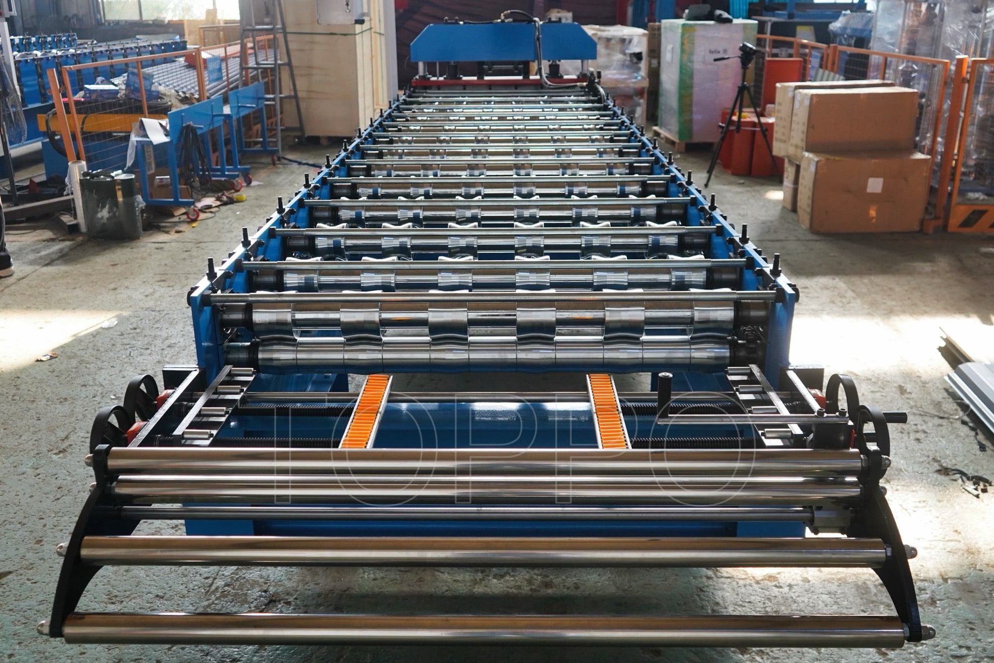 Precision Trapezoidal Roofing Sheet Roll Forming Machine