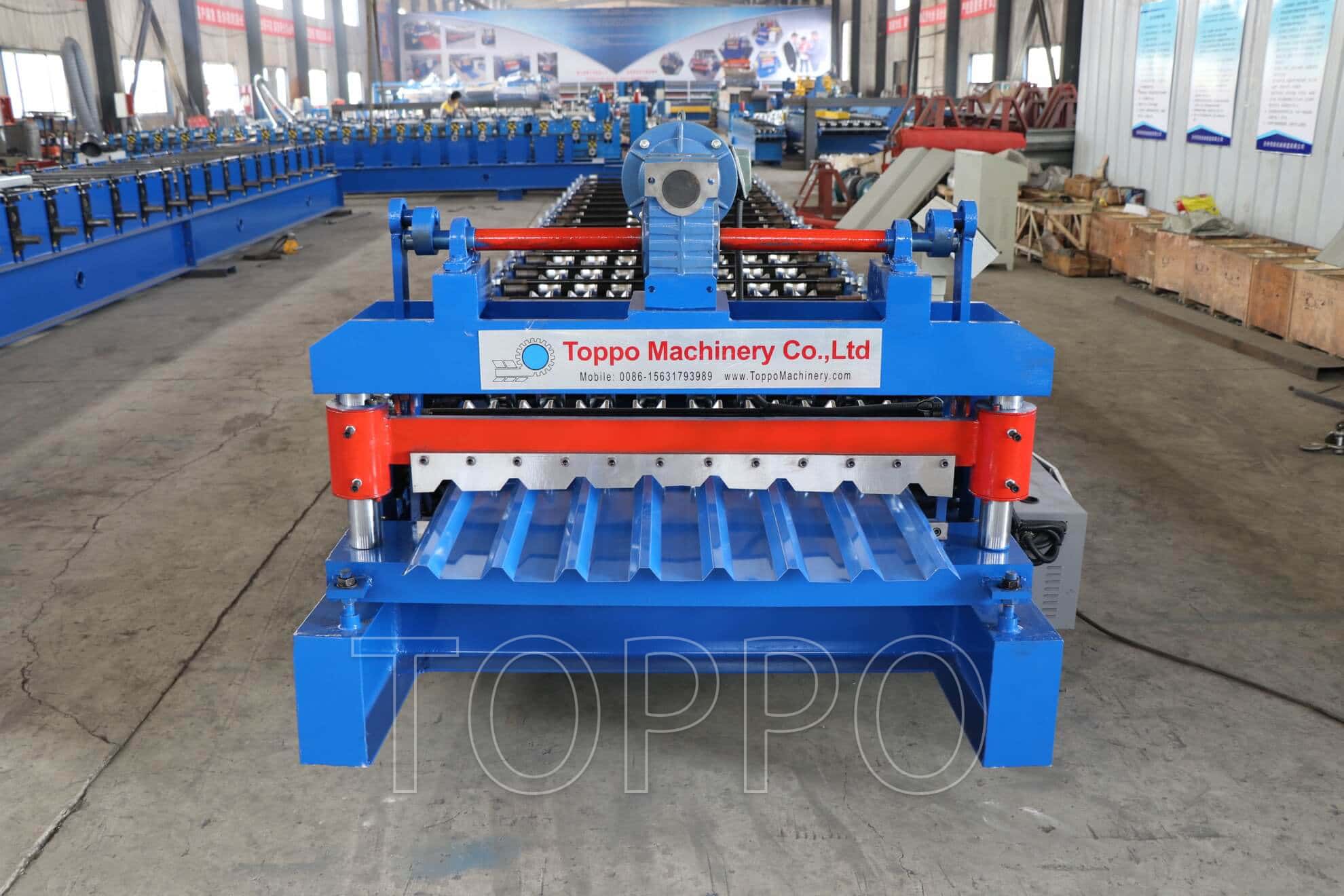 Automatic Trapezoidal Roof Sheet Roll Forming Machine