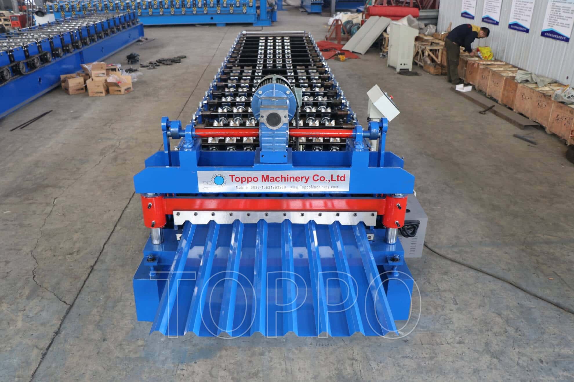 Automatic Trapezoidal Roof Sheet Roll Forming Machine
