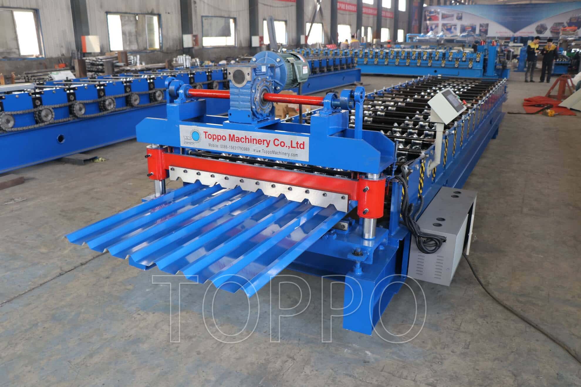 Automatic Trapezoidal Roof Sheet Roll Forming Machine