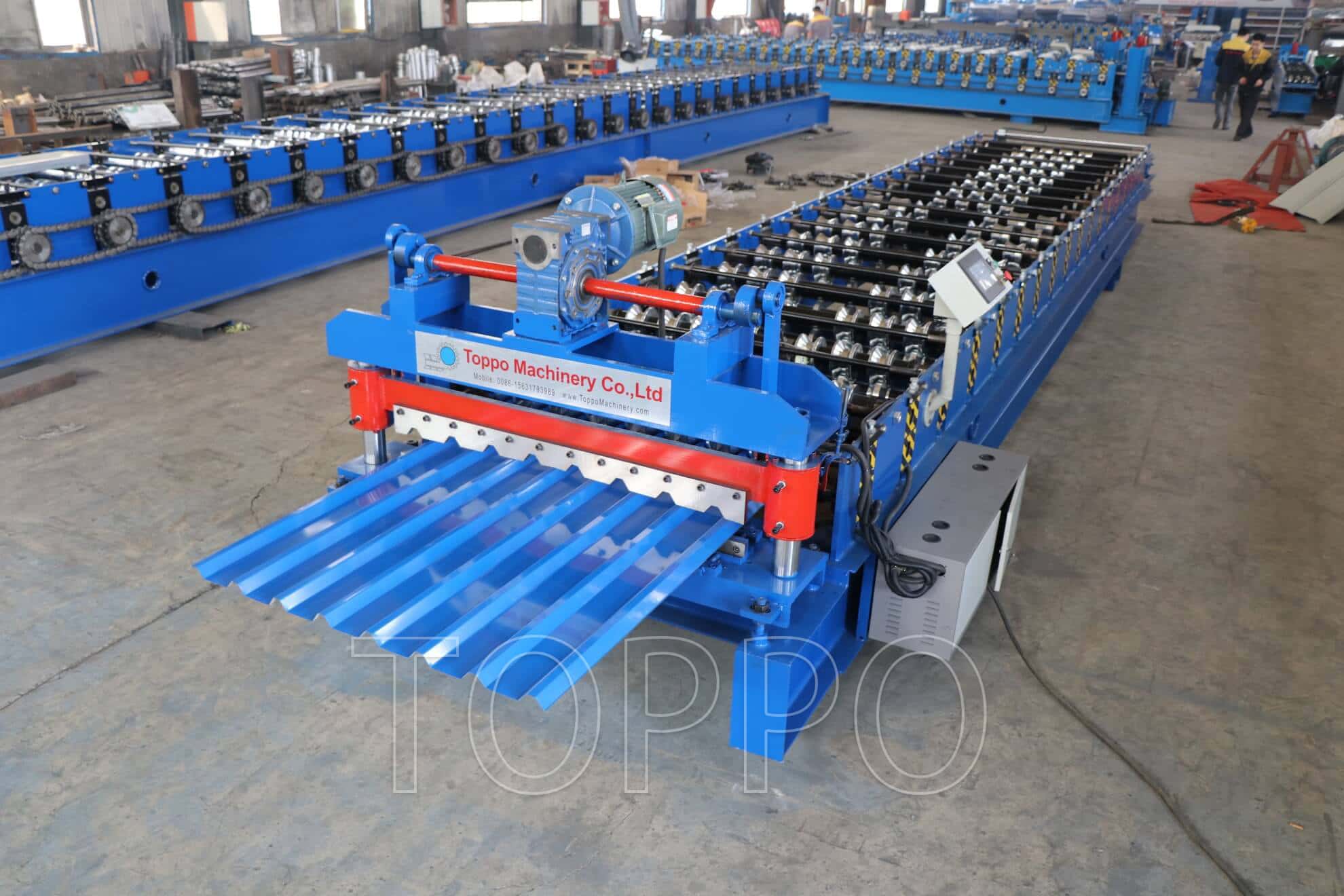 Automatic Trapezoidal Roof Sheet Roll Forming Machine