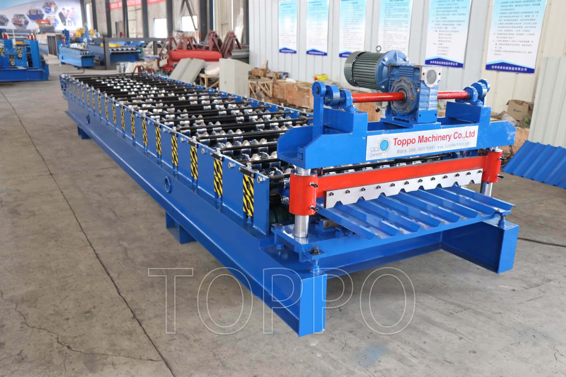 Automatic Trapezoidal Roof Sheet Roll Forming Machine