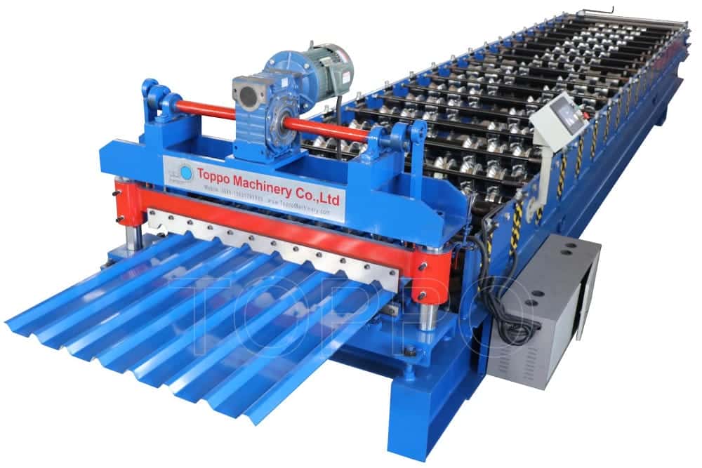 Automatic Trapezoidal Roof Sheet Roll Forming Machine