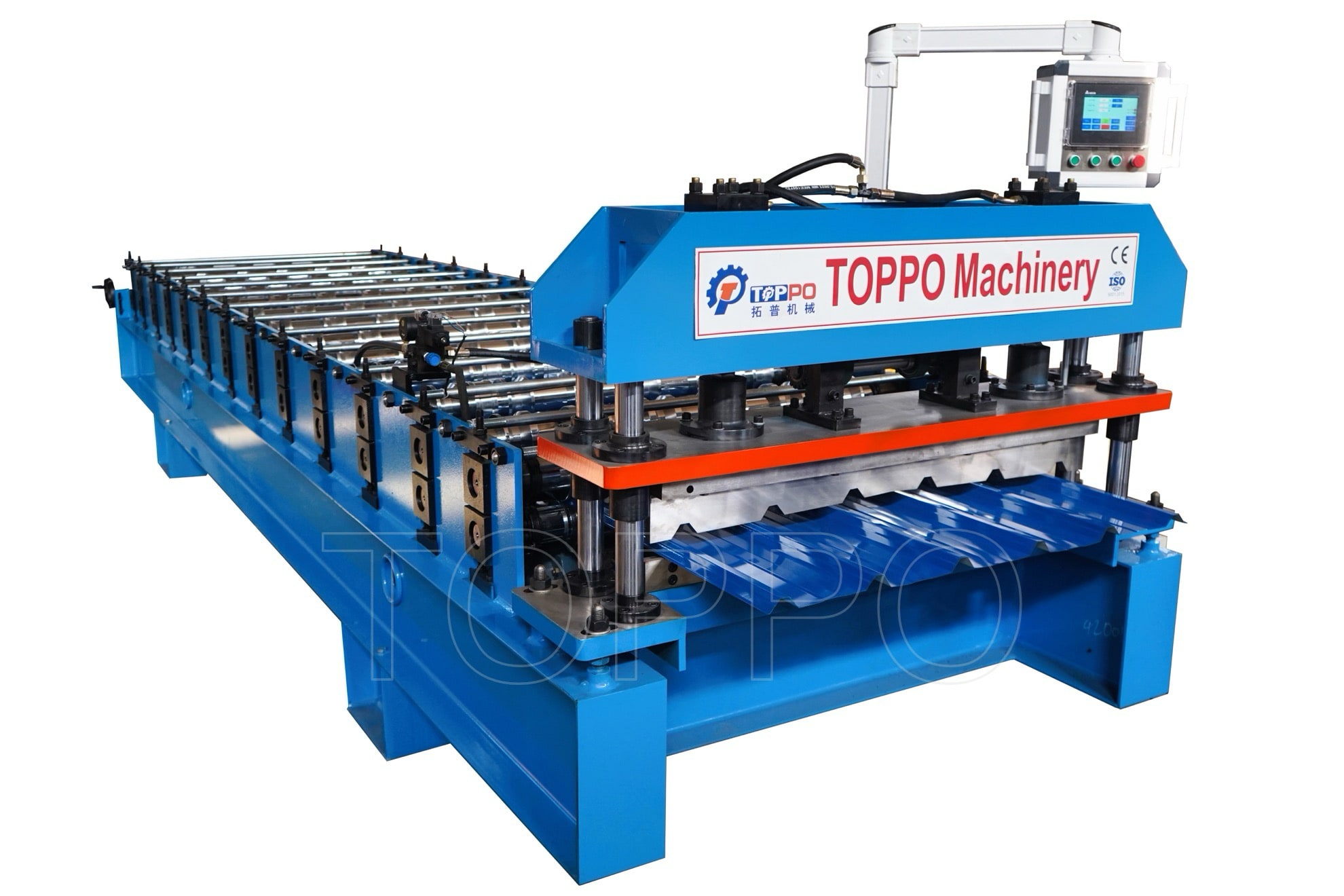 Precision Trapezoidal Roofing Sheet Roll Forming Machine