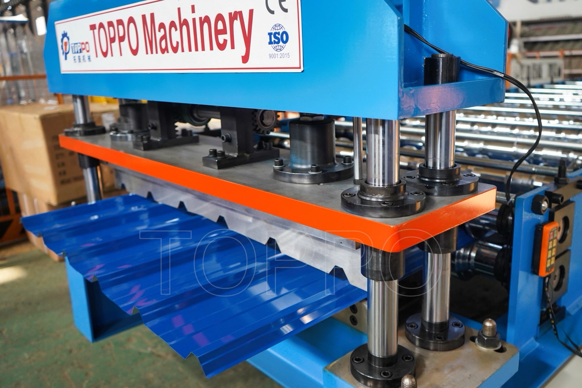 Precision Trapezoidal Roofing Sheet Roll Forming Machine