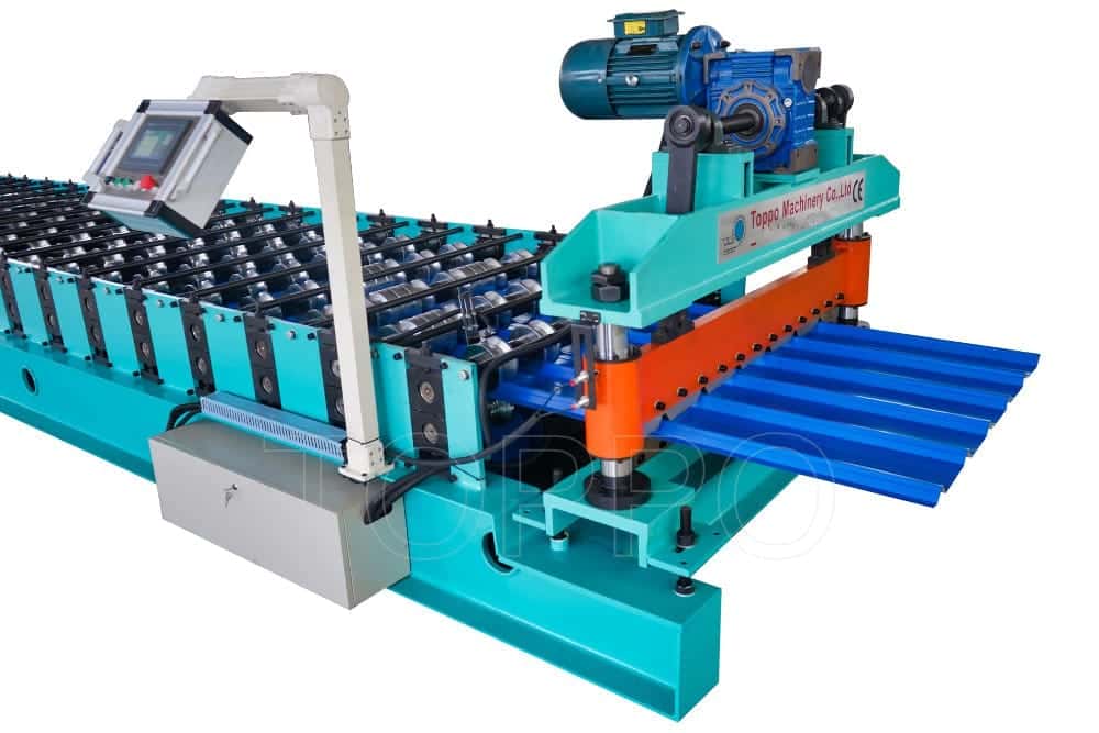 Fully Automatic Trapezoidal Roof Roll Forming Machine with Hydraulic Cutting