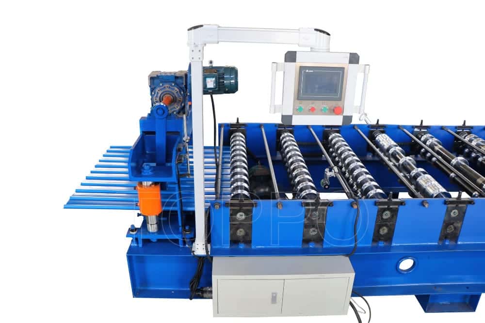Fully Automatic Trapezoidal Roof Panel Roll Forming Machine with Precision Control