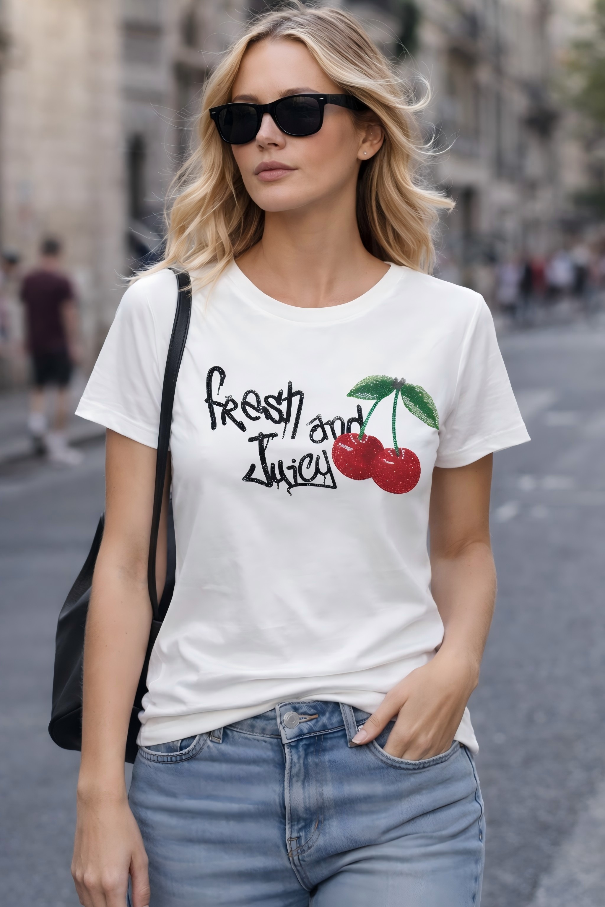 Fresh and Juicy Rhinestone Cherry