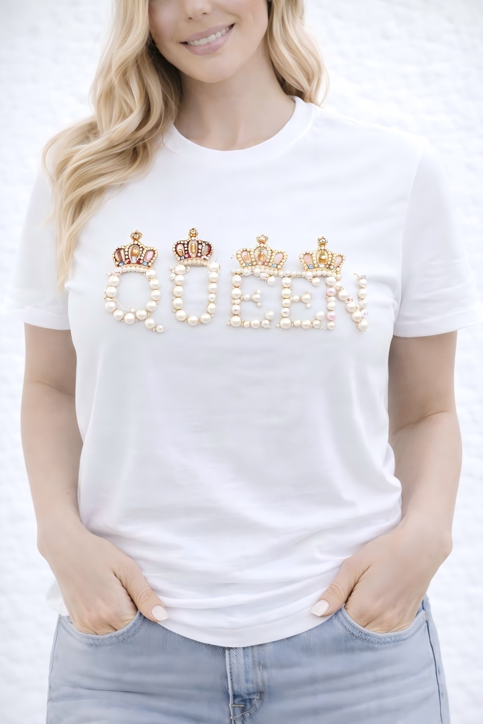 Luxury Handmade Beaded &quotQUEEN