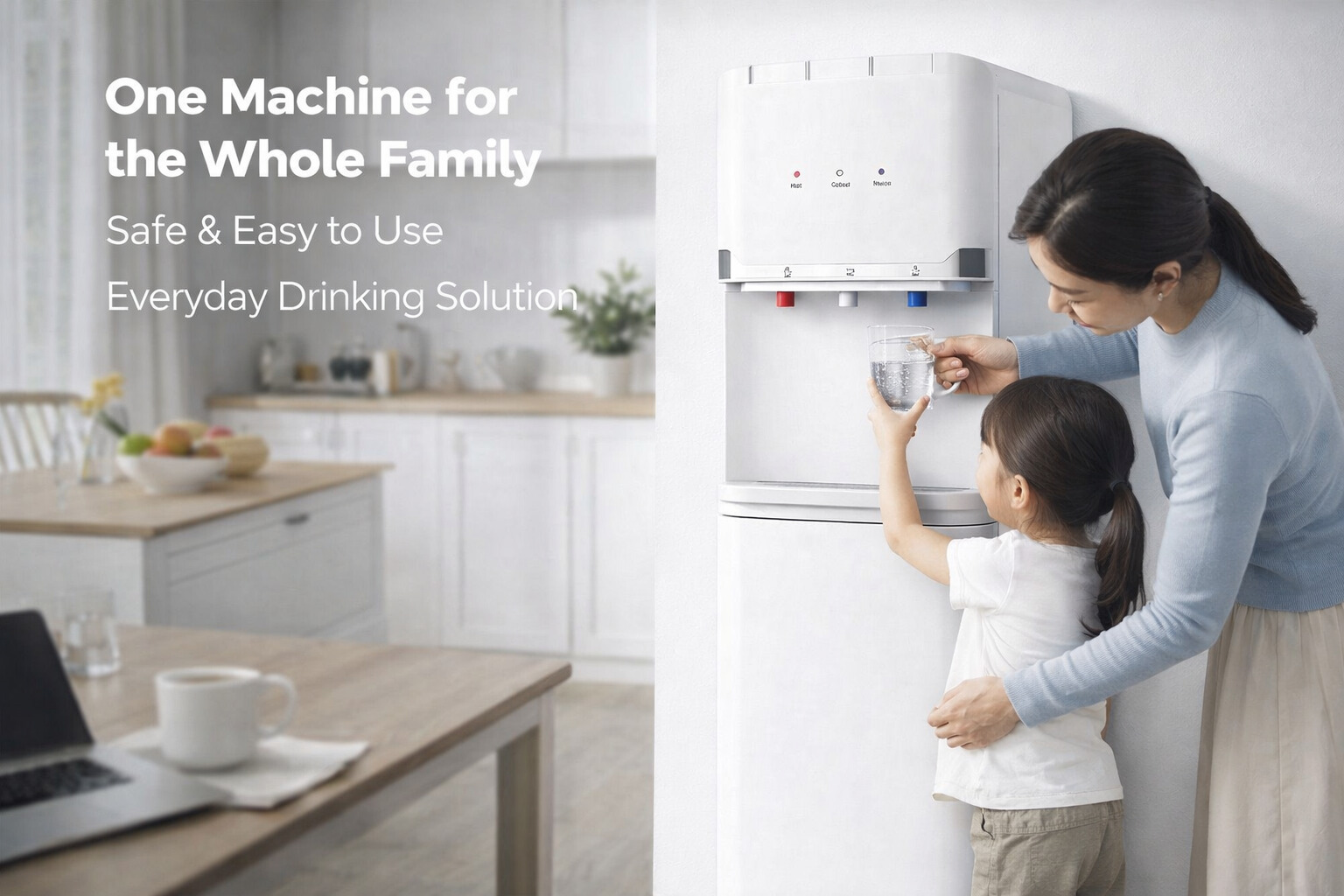 Anvanced Filtration Hot and Cold Compressor Cooling Water Dispenser