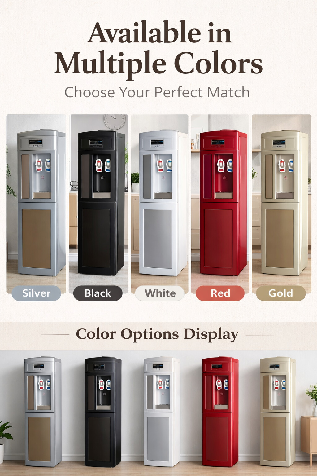 Freestanding R134a Hot and Cold Compressor Cooling Water Dispenser