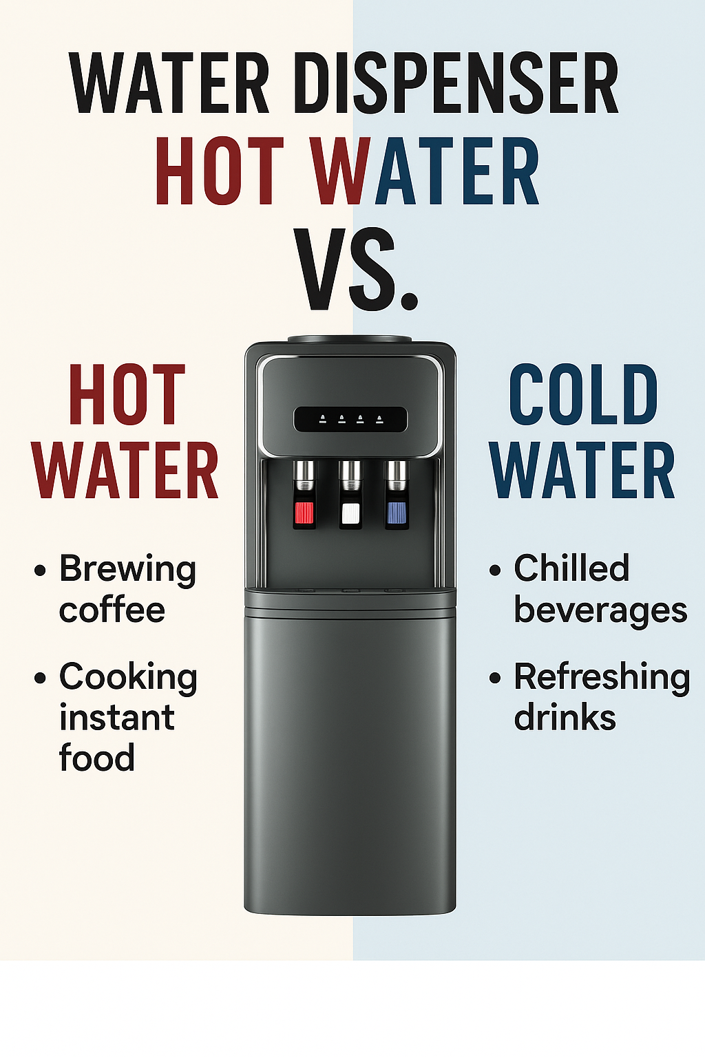 Office Use Hot and Cold Compressor Cooling Water Dispenser