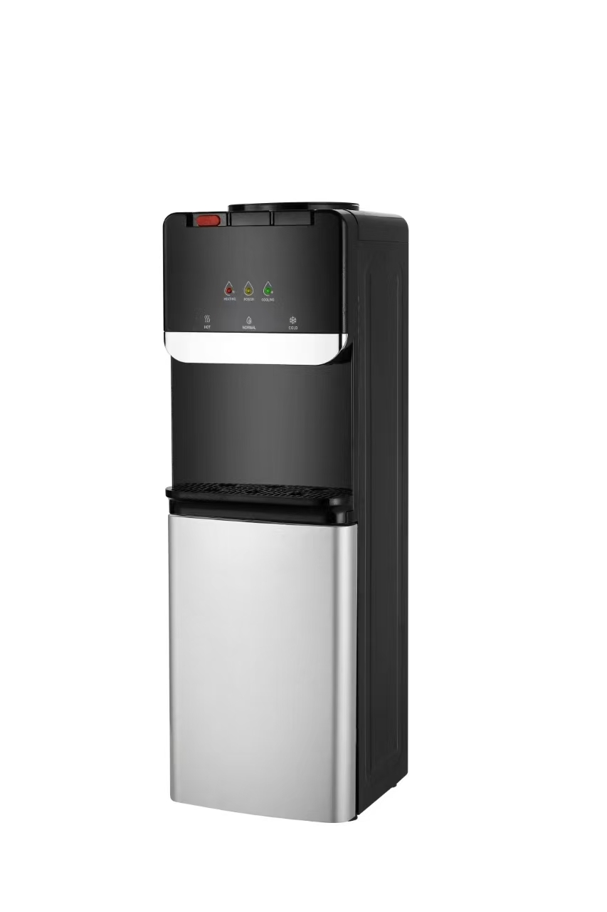 Dual Color Standing Hot and Cold Water Dispenser with Bottom Storage