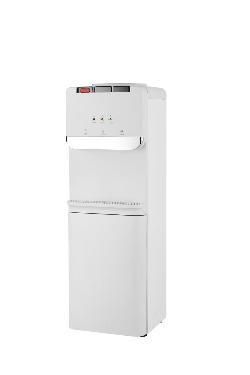 Stainless Steel Standing Hot and Cold Water Dispenser with Bottom Cabinet