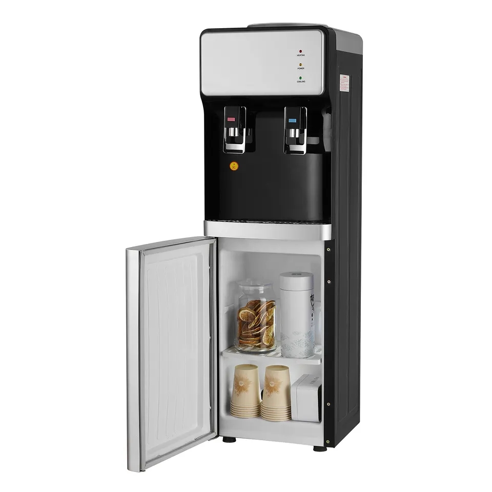 Freestanding Hot Cold Water Dispenser with Large Capacity Top or Bottom Loading