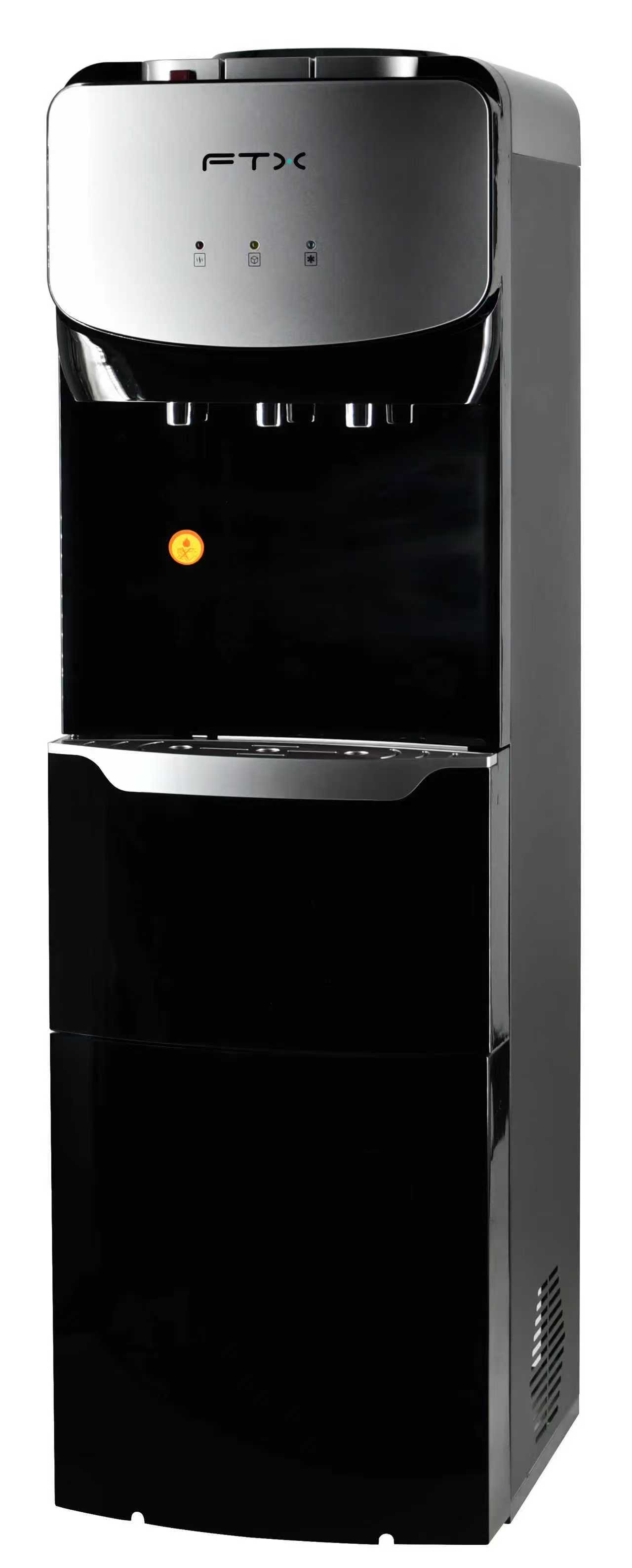 Office use 5 gallon bottled top loading electric R134a compressor cooling standing hot and cold water dispenser