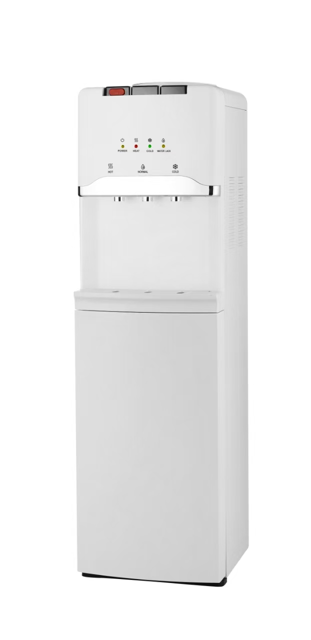 Office use 5 gallon bottled top loading electric R134a compressor cooling standing hot and cold water dispenser