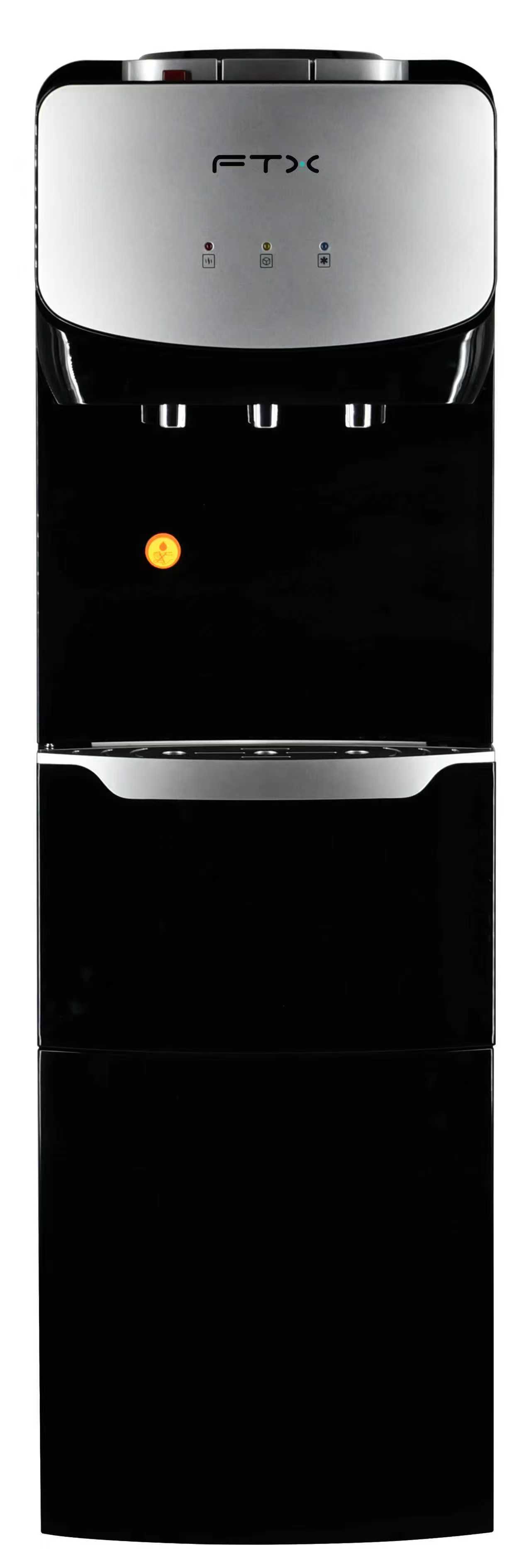 Office use 5 gallon bottled top loading electric R134a compressor cooling standing hot and cold water dispenser