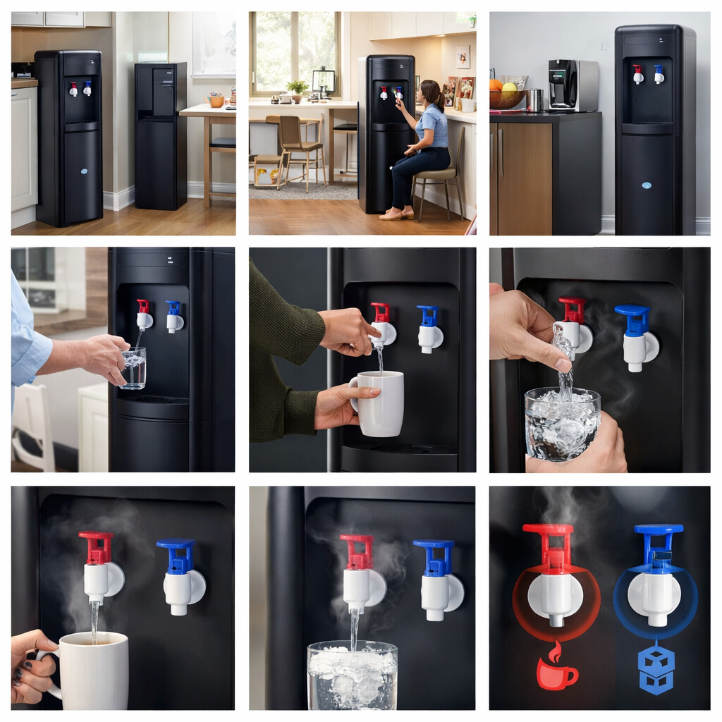 Fast Cooling Heating Hot and Cold Compressor Cooling Water Dispenser