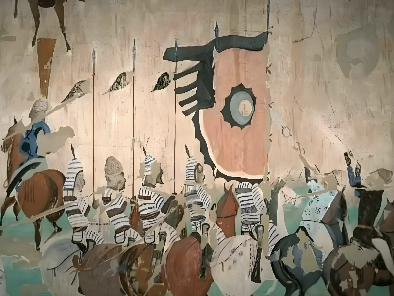 敦煌瑰宝《张议潮统军出行图》：晚唐风云的壮丽画卷