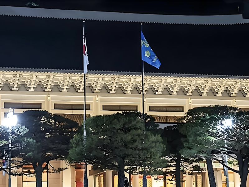 凤凰旗飘扬！韩国总统府时隔3年7个月重归青瓦台