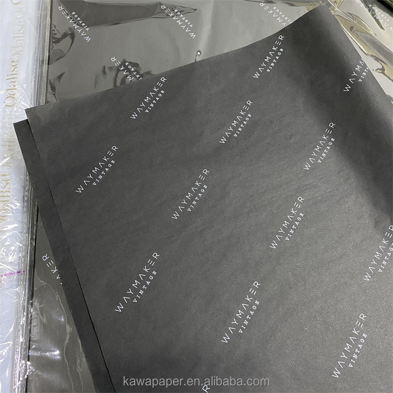 Eco Friendly Black Wrapping Tissue Paper Custom Full Printed Buy Black Wrapping Tissue Paper