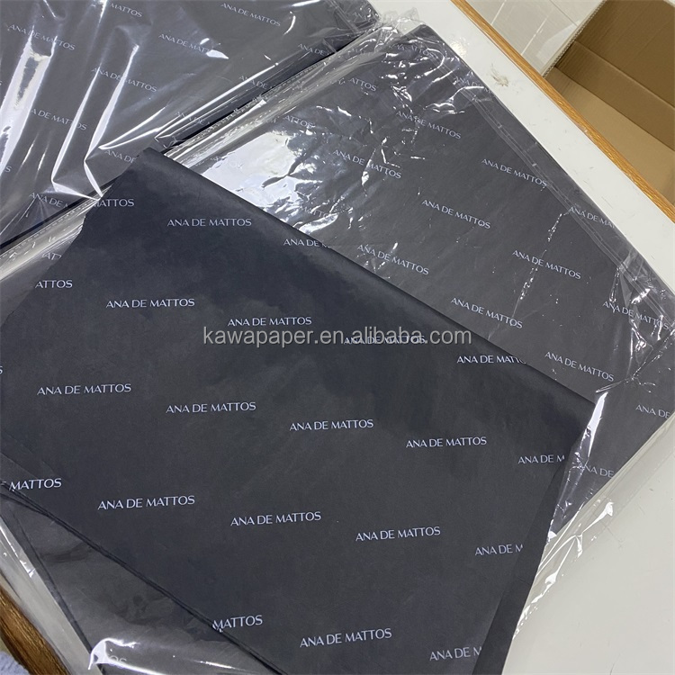 Eco Friendly Black Wrapping Tissue Paper Custom Full Printed Buy Black Wrapping Tissue Paper