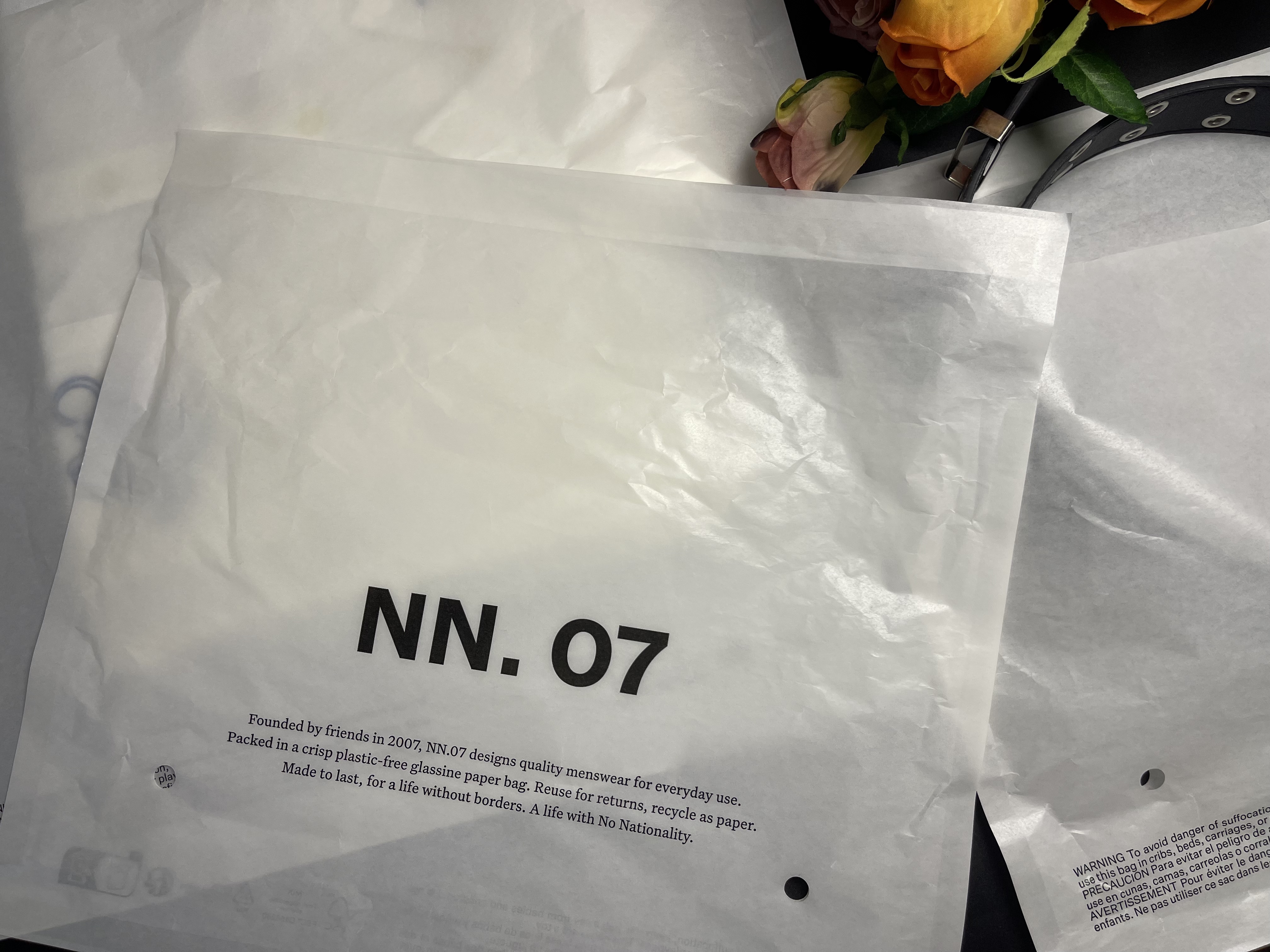 Glassine paper bag