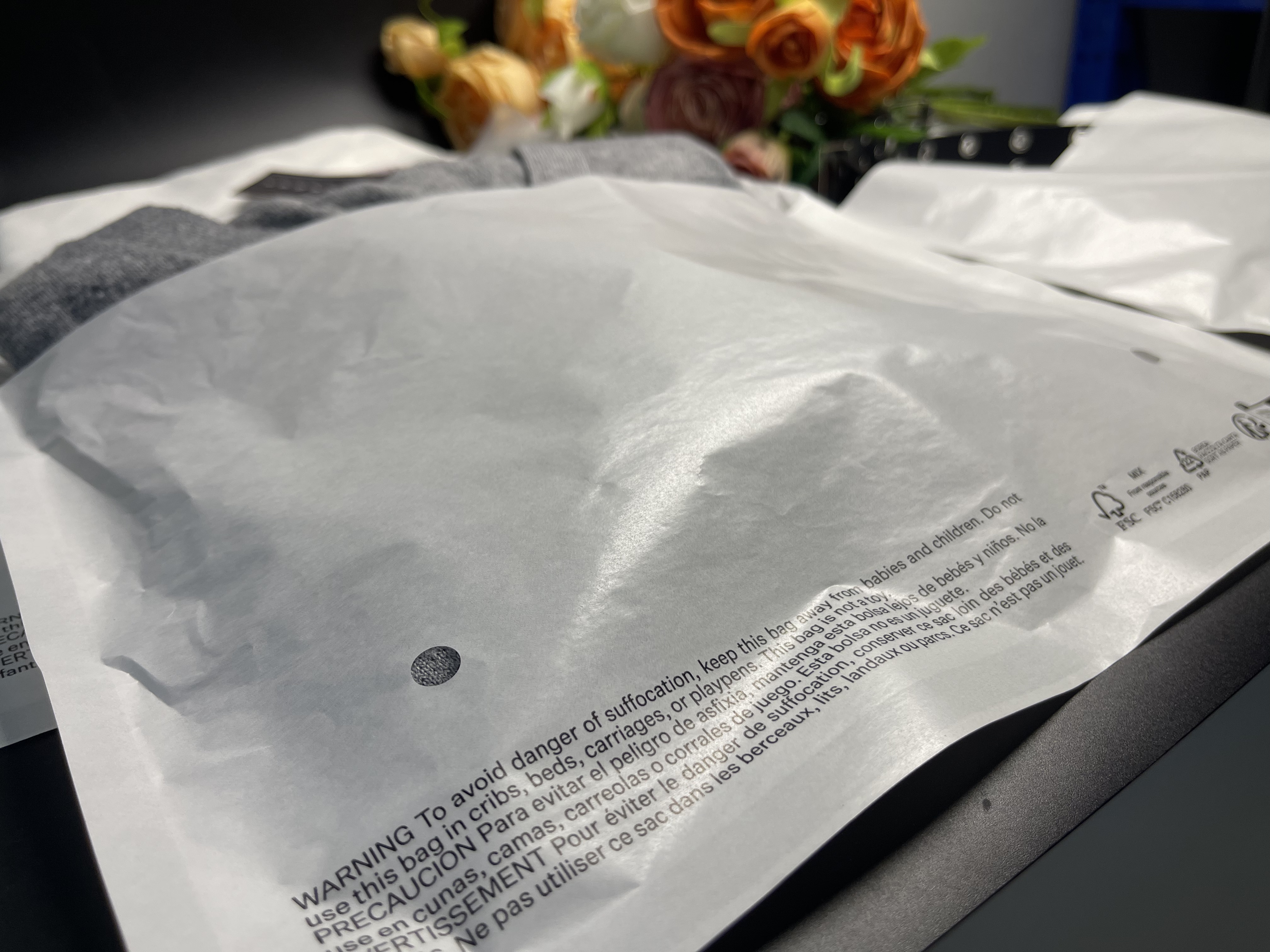 Glassine paper bag