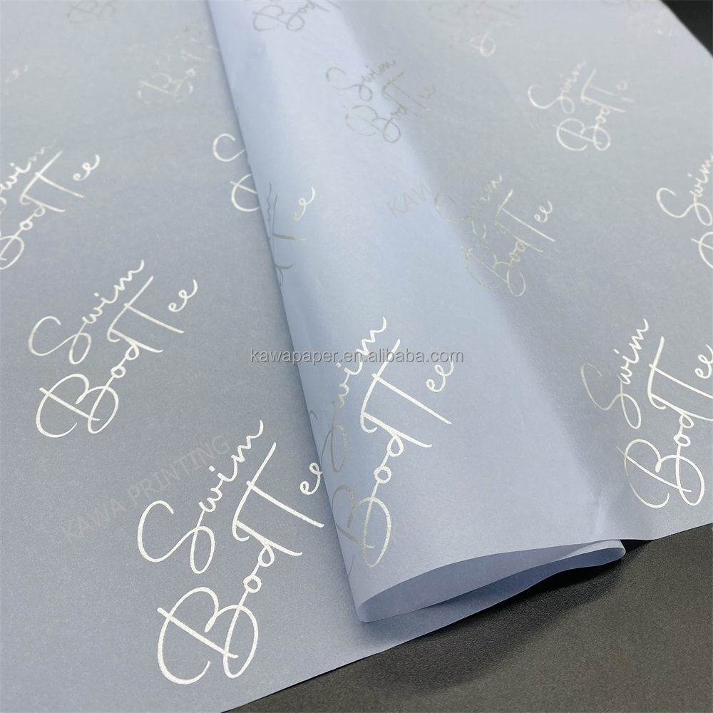 Custom Designed Wrapping Tissue Paper with logo Seidenpapier for Clothes Gift Packaging