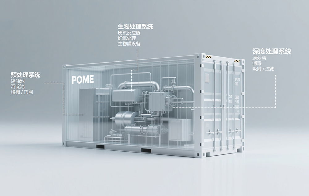 棕榈油厂废水池残油回收示意图