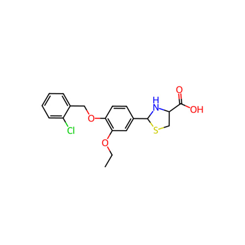 1033696-31-9/2-(4-((2-氯苄基)氧基)-3-乙氧基苯基)噻唑烷-4-羧酸
