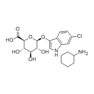 138182-20-4/6-氯-3-吲哚基-β-D-葡萄糖醛酸环己基铵盐