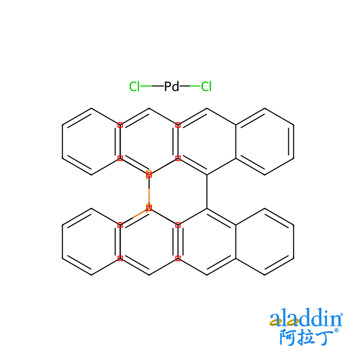 127593-28-6/[(S)-(-)-2,2'-双(二苯基膦)-1,1'-联萘]二氯化钯