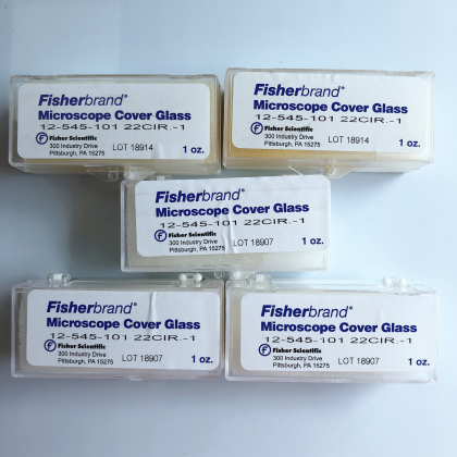 12-545-80 Fisher 12mm圆形盖玻片 692片/盒