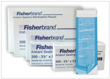 Fisherbrand™ 自封灭菌袋无需绳子或加热封袋