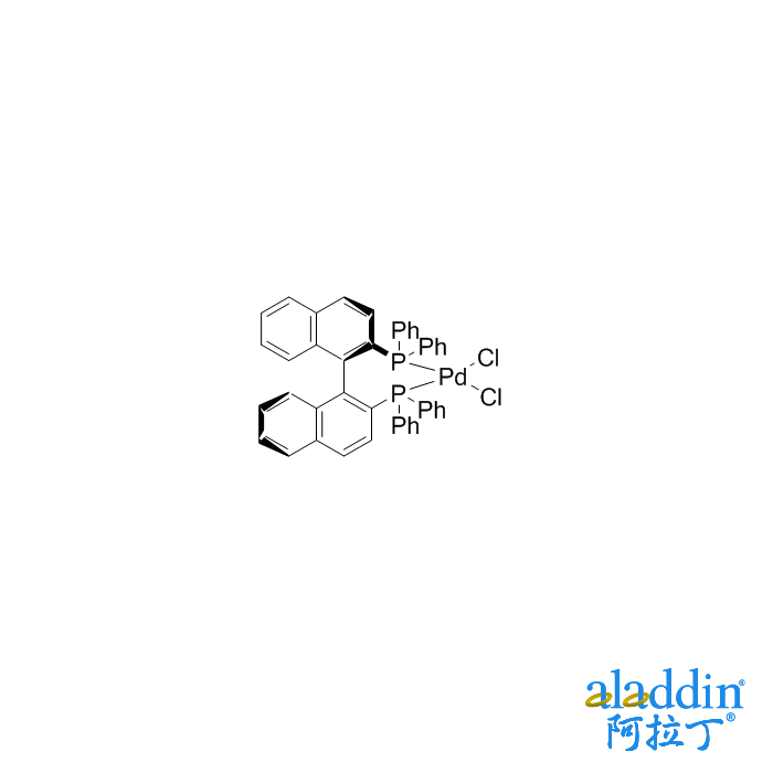 115826-95-4/[(R)-(+)-2,2’-双(二苯基膦)-1,1’-联萘]二氯化钯
