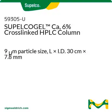 SUPELCOGEL™ 6%交联HPLC柱/SUPELCOGEL™ 8Ca (9 µm) HPLC Columns