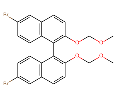 179866-74-1/(R)-6,6'-二溴-2,2’-双(甲氧基甲氧基)-1,1’-联萘 , 98% , ee: ≥99% (R)-6,6'-Dibromo-2,2'-bis(methoxymethoxy)-1,1'-binaphthalene, 98%, ee: ≥99%