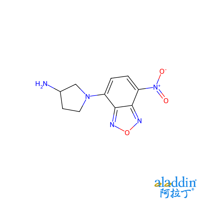 143112-51-0/(R)-(-)-NBD-APy [=(R)-(-)-4-硝基-7-(3-氨基吡咯烷-1-基)-2,1,3-苯并恶二唑][用于旋光纯度测定的高效液相色谱标记试剂]