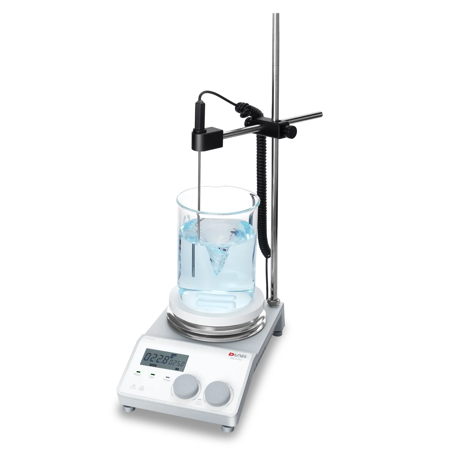 MS-H-ProA LCD 数控加热型圆盘磁力搅拌器