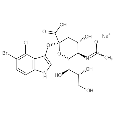 160369-85-7/5-溴-4-氯-3-吲哚基 α- D -N-乙酰神经氨酸 钠盐