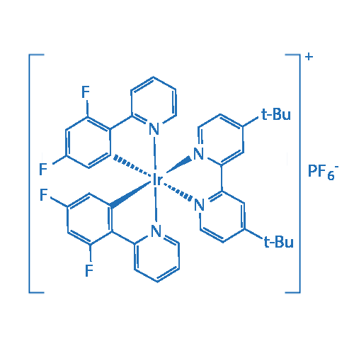 1072067-44-7/[2,2'-联(4-叔丁基吡啶)]双[2-(2,4-二氟苯基)吡啶]铱(III) 六氟磷酸盐