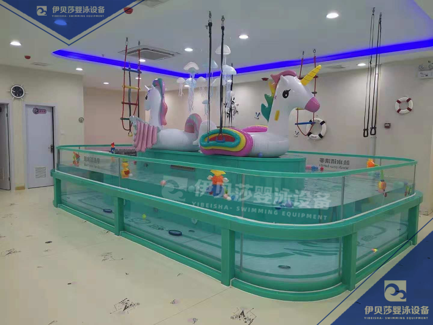 A0808常规款-椭圆形环流钢化玻璃池